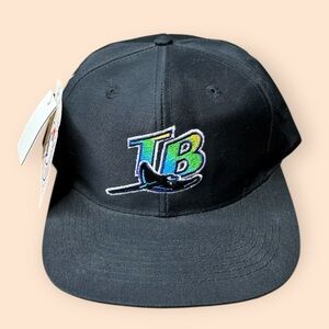 Vintage Tampa Bay Devil Rays 1990s Snapback Hat Deadstock New Tags Twins Ent.